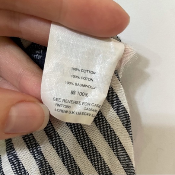 JCrew short sleeve striped blouse xs - Picture 7 of 11